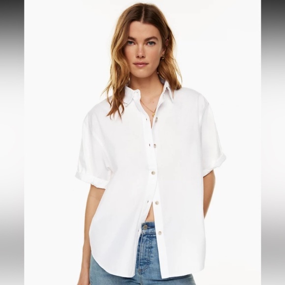 Denim Forum Aritzia The Jane Shirt in White - Picture 1 of 7